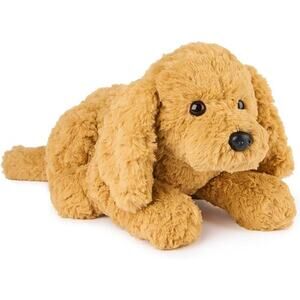 Muttsy Dog Plush 14 Inch Brown Premium Stuffed Animal Puppy Toy for Kids Ages 1+